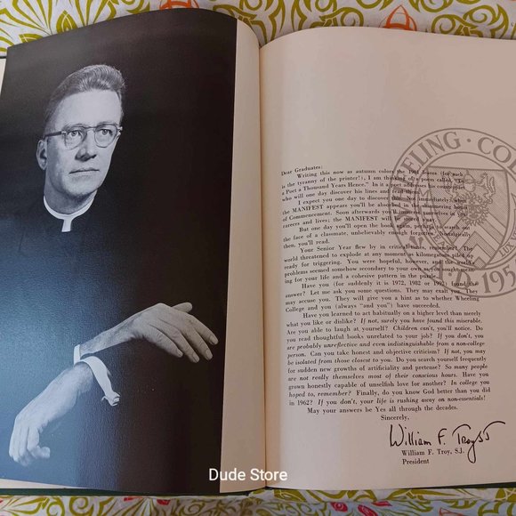 1962 Wheeling College Yearbook - Wheeling, West Virginia now Wheeling University - Picture 3 of 10